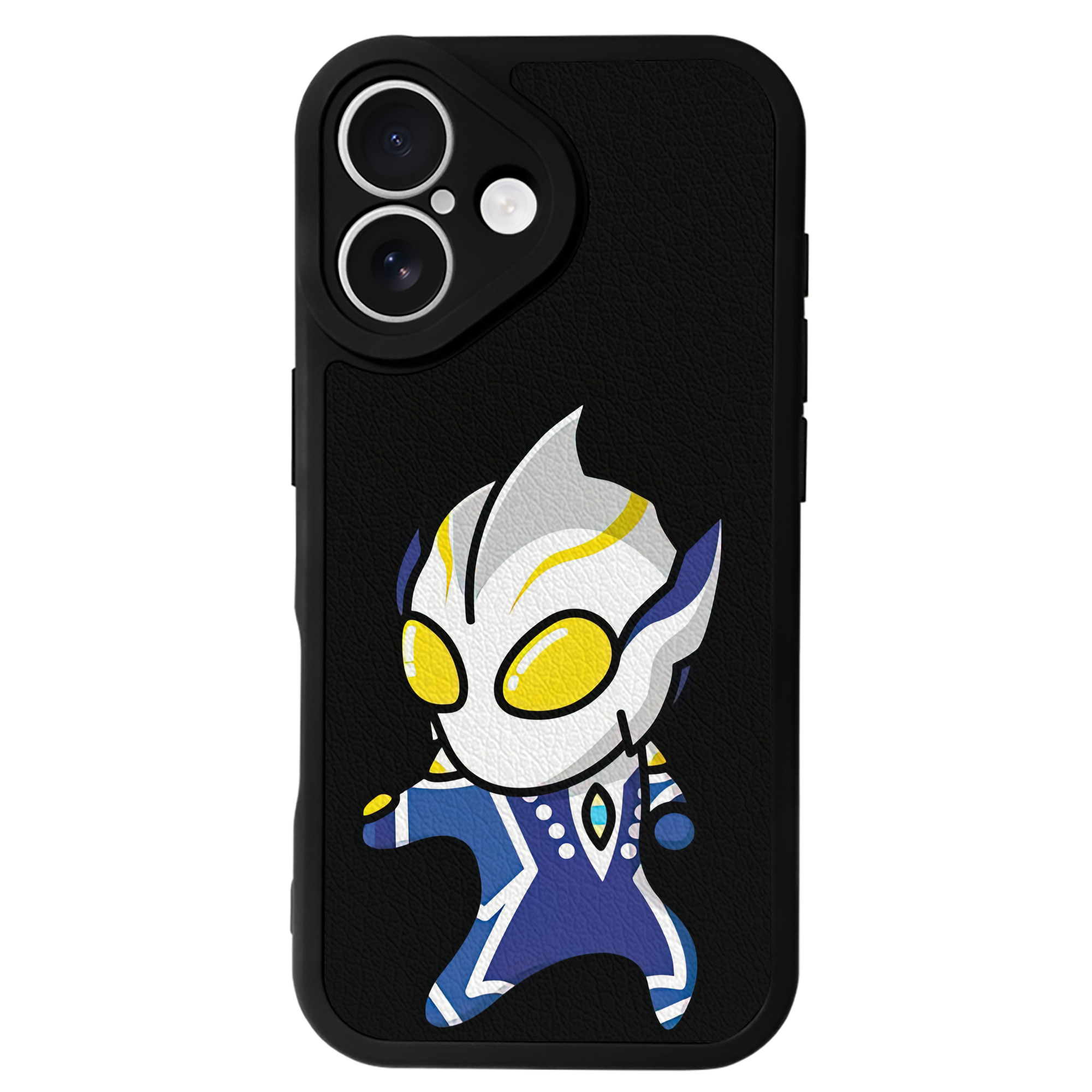（画像用） ウルトラマン Ultraman 【iPhone 16シリーズ対応】シリコンスマホケース（レザー調） 材質：シリコン